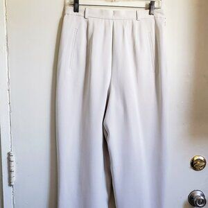 never worn Talbots washed silk cropped trousers